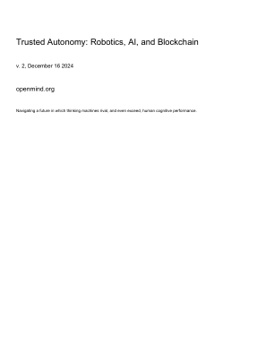 值得信赖的自主性：机器人、人工智能和区块链 - OpenMind